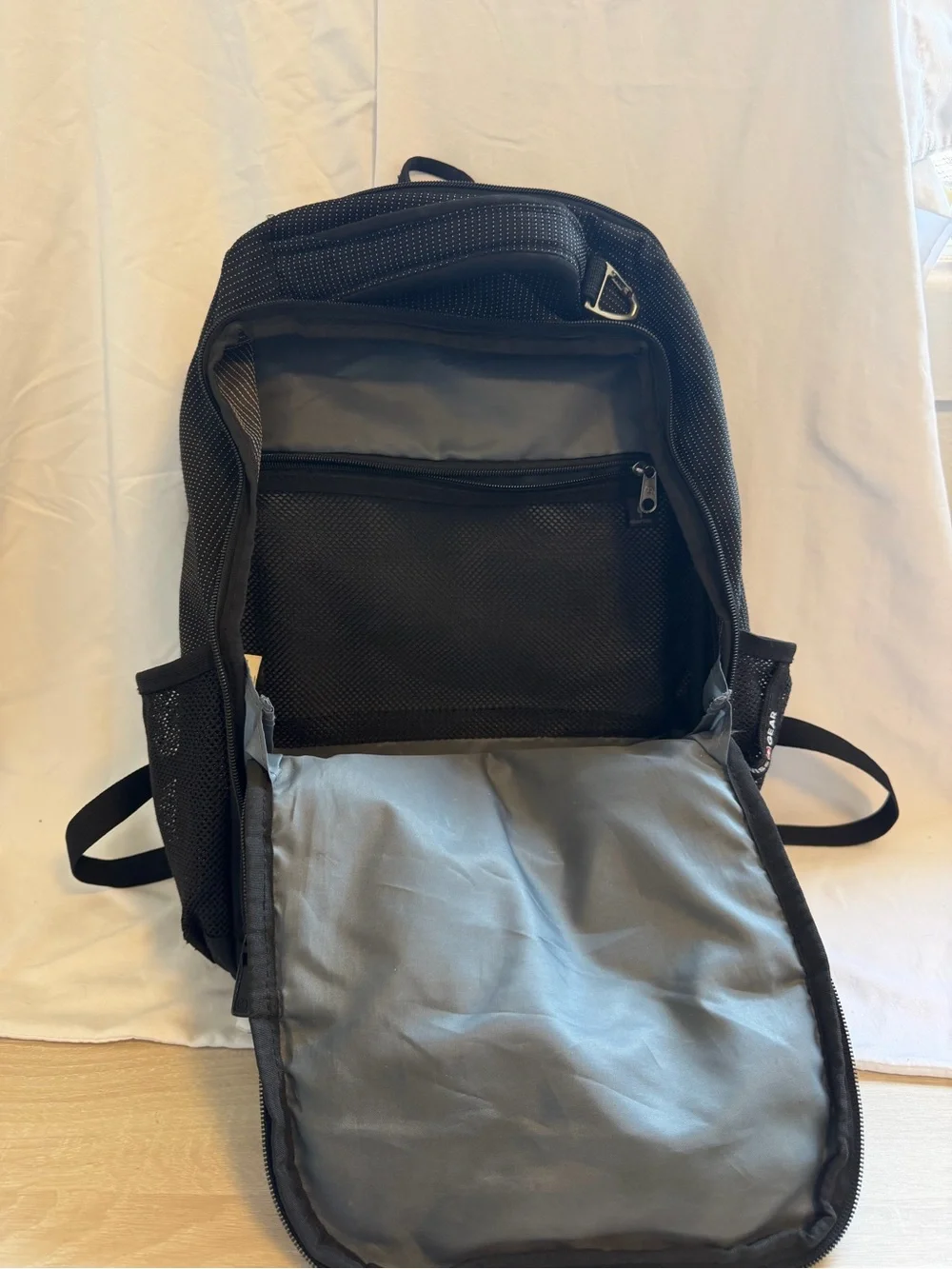 SwissGear Black Backpack with Red Accent